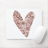 バラ金ゴールドハートクリップアートキュートハートグリッターデザイン マウスパッド (マウス)