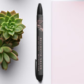 バラ金ゴールドハートサロン事業プロモーション 黒ボールペン