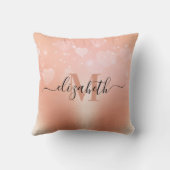 バラ金ゴールドハート クッション (裏面)