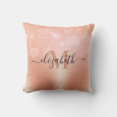 バラ金ゴールドハート クッション (正面)