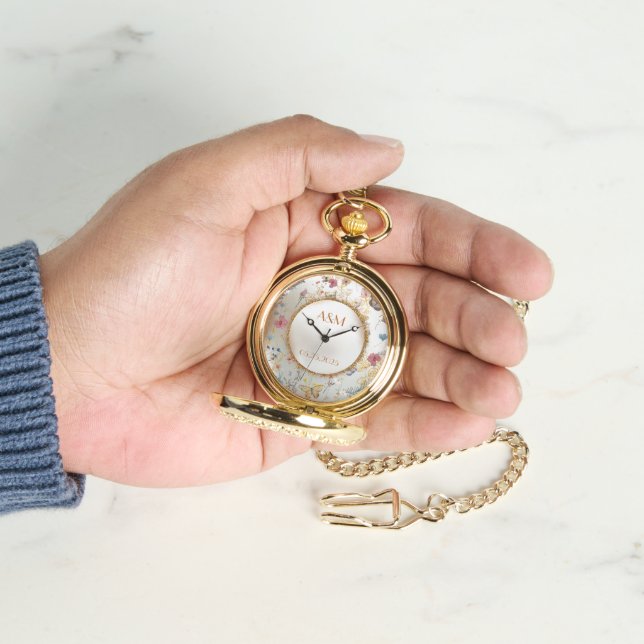 バラ金ゴールドバタフライガーデンウォッチ 腕時計 (手)