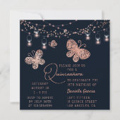 バラ金ゴールドバタフライシックキモダンンセアニラ 招待状 (正面)