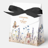 バラ金ゴールドバタフライ庭園の結婚式お願いボックス フェイバーボックス (正面)