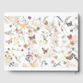 バラ金ゴールドバタフライ庭園の結婚式ゲストブック ゲストブック (裏面)