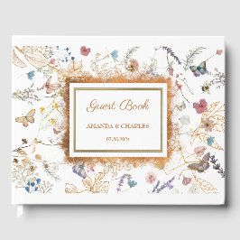 バラ金ゴールドバタフライ庭園の結婚式ゲストブック ゲストブック