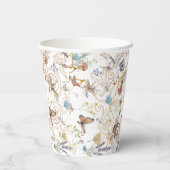 バラ金ゴールドバタフライ庭園の結婚式 紙コップ (裏面)