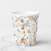 バラ金ゴールドバタフライ庭園の結婚式 紙コップ (正面)