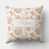 バラ金ゴールドバラ葉金ゴールド枕 クッション (裏面)