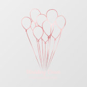 バラ金ゴールドバルーンイベントプランナー ウィンドウサイン (シート)