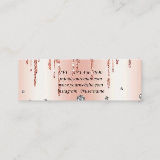 バラ金ゴールドバルーンイベント計画名刺 スキニー名刺 (裏面)