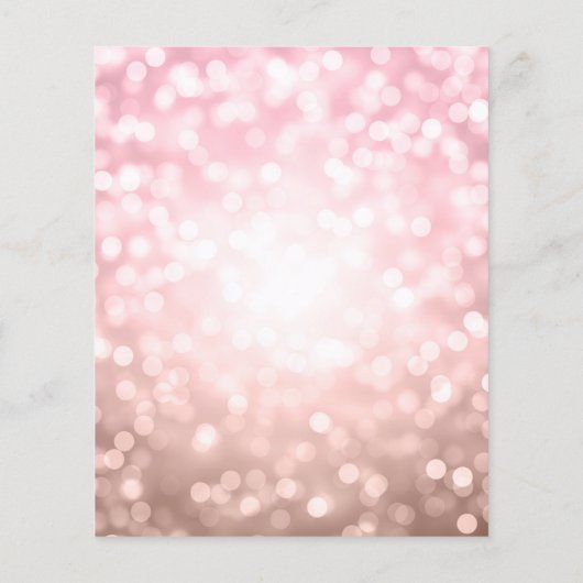 バラ金ゴールドバルーングリッター60番目の誕生日招待状 チラシ (裏面)