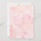 バラ金ゴールドバルーンバレンタイン赤ちゃんシャワー招待状 招待状 (裏面)