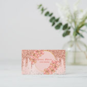 バラ金ゴールドバルーンパーティープランナーシック 名刺 (スタンド正面)