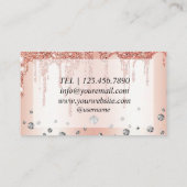 バラ金ゴールドバルーンパーティープランナーシック 名刺 (裏面)