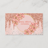 バラ金ゴールドバルーンパーティープランナーシック 名刺 (正面)