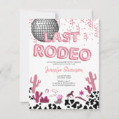 バラ金ゴールドバルーンフォント女性のカーボーイバチェロレッテ ノートカード (正面)