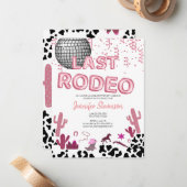 バラ金ゴールドバルーンフォント女性のカーボーイバチェロレッテ ノートカード (正面/裏面インサイチュ)