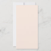 バラ金ゴールドバルーンフローラバンチ赤ちゃんシャワー招待状 サンキューカード (裏面)