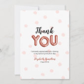 バラ金ゴールドバルーン型グラッドパーティーありがとう サンキューカード (正面)