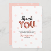 バラ金ゴールドバルーン型グラッドパーティーありがとう サンキューカード (正面/裏面)