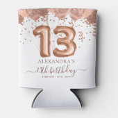 バラ金ゴールドバルーン13th誕生日パーティー 缶クーラー (正面)