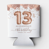 バラ金ゴールドバルーン13th誕生日パーティー 缶クーラー (裏面)