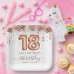 バラ金ゴールドバルーン18th誕生日パーティー ペーパープレート<br><div class="desc">私たちのバラ金ゴールド赤面ピンクのバルーン紙吹雪誕生日パーティー紙プレートを使用してツイストで18笑わされる歳の誕生日の饗宴を高める。これらのプレートは単にあなたのパーティー食お気に入りの品を提供するためだけではない；彼らはあなたのマイルストーンのお祝いによくはしゃぐtouchを追加するためにここにいる。赤面のエレガントピンクとバラの金ゴールドデザインは洗練さを醸し出し、散在する紙吹雪とバルーンはお洒落、あなたは公式に大人を思い出させる – 時にはハートで子供のように行動すもしる！これらのプレートは、お誕生日ケーキのスライスを保持するのに最適であるか、前菜、またはあなたが楽しむために選択するどんな料理の喜び。18を回す理由は祝、これらのプレートは笑いとスタイルで満たされている誕生日のbashを確保するためにここにある。彼らはあなたは大人を受け入れながら、常に良い笑いと少し静かな余地があることを思い出させる。だから、あなたはグルメの食事やピザのスライスを楽しむかどうか、これらのプレートとスタイルでそれを行う！私たちのバラ金ゴールド赤面ピンクバルーン紙吹雪誕生日パーティー紙プレートで、あなたの18番目の誕生日パーティーは忘れられない事笑わされる事であることが保証されている。18に行き18そして今後の美味しい冒険！応援!</div>