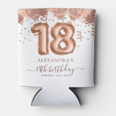 バラ金ゴールドバルーン18th誕生日パーティー 缶クーラー (正面)