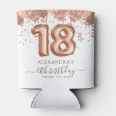 バラ金ゴールドバルーン18th誕生日パーティー 缶クーラー (裏面)