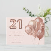 バラ金ゴールドバルーン21歳の誕生日パーティー 招待状 (スタンド正面)