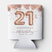 バラ金ゴールドバルーン21歳の誕生日パーティー 缶クーラー (裏面)
