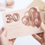 バラ金ゴールドバルーン30th誕生日パーティー 招待状<br><div class="desc">バラ金ゴールドバルーン30th誕生日パーティの招待状ニッチ&ネストストアのマッチングコレクションを参照</div>