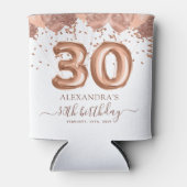 バラ金ゴールドバルーン30th誕生日パーティー 缶クーラー (正面)