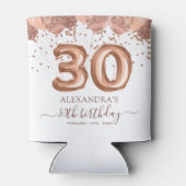 バラ金ゴールドバルーン30th誕生日パーティー 缶クーラー (裏面)