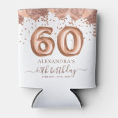 バラ金ゴールドバルーン60th誕生日パーティー 缶クーラー (正面)