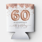 バラ金ゴールドバルーン60th誕生日パーティー 缶クーラー (裏面)