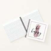 バラ金ゴールドパイナップルビーハッピン ノートブック (内部)