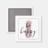 バラ金ゴールドパイナップルビーハッピン マグネット (正面/裏面)