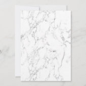 バラ金ゴールドパイナップルブライダルシャワートレンディー大理石 招待状 (裏面)