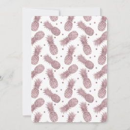 バラ金ゴールドパイナップルベビーシャワー 招待状