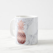 バラ金ゴールドパイナップル コーヒーマグカップ (正面左)