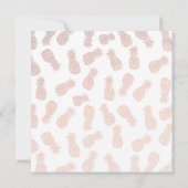 バラ金ゴールドパイナップル |日付の保存 案内状 (裏面)