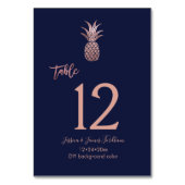 バラ金ゴールドパイナ結婚ップルのテーブル番号 テーブルナンバー (裏面)