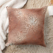 バラ金ゴールドパターン装飾用クッション クッション (ブランケット)