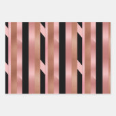 バラ金ゴールドパターン ラッピングペーパーシート (正面3)