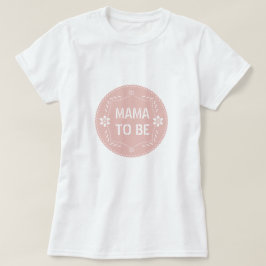 バラ金ゴールドパペルピカドママはベビーガールシャワー Tシャツ