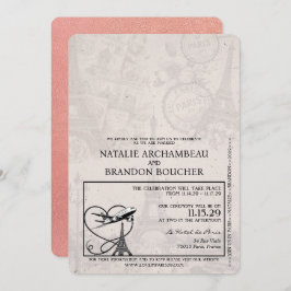 バラ金ゴールドパリスパスポ結婚ート 招待状