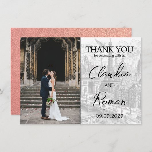 バラ金ゴールドパリパスポート サンキューカード (正面/裏面)