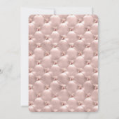 バラ金ゴールドパリ赤面ピンクバースデーパーティー 招待状 (裏面)