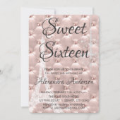 バラ金ゴールドパリSweet sixteenバースデーパーティー 招待状 (正面)